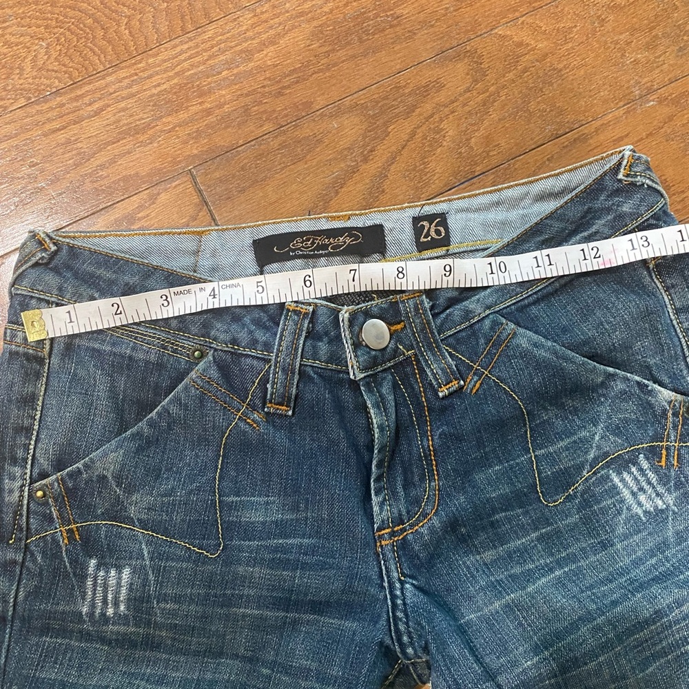 ❌SOLD❌Y2K Ed Hardy Love Kills Jeans - size 26 - Picture 7 of 9